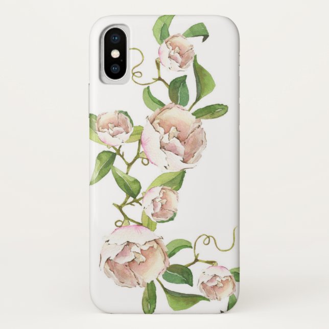 Climbing Roses Watercolor iPhone / iPad case (Back)