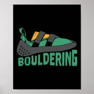 Climbing Shoe Bouldering Sport Poster