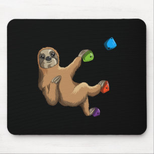 Climbing Sloth Climbing Wall Mountaineer Boulderin Mouse Pad