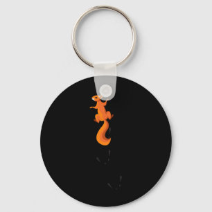 Climbing Squirrel With Traces Gift Keychain