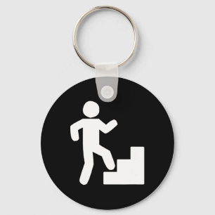 Climbing Stairs Tribute Workout Keychain
