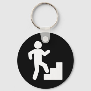 Climbing Stairs Tribute Workout Keychain