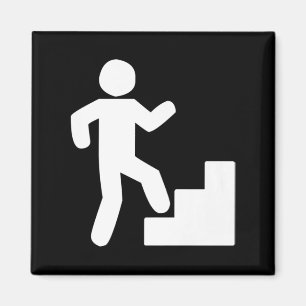 Climbing Stairs Tribute Workout   Magnet