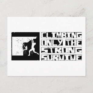 Climbing Survive Postcard