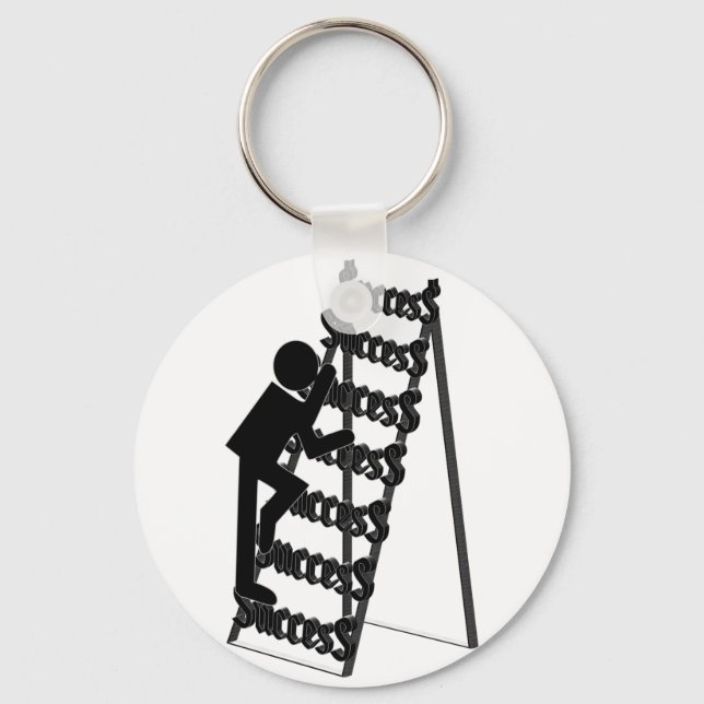 Climbing the Ladder of Success Keychain (Front)
