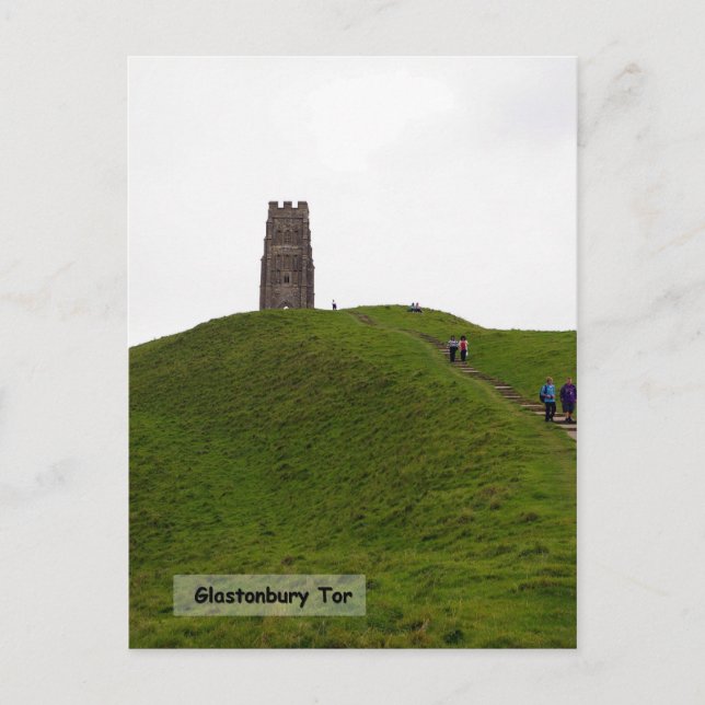 Climbing the Tor Postcard (Front)