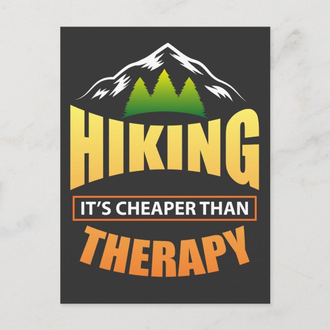 Climbing Timeout Hiking Therapy Postcard (Front)