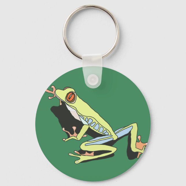 Climbing Tree Frog  Keychain (Front)