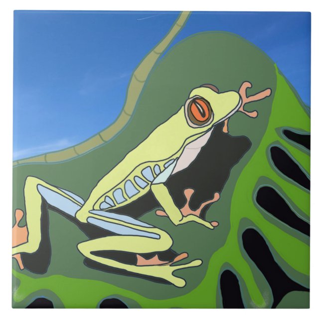 Climbing Tree Frog    Tile (Front)