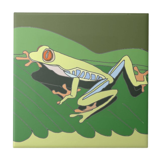 Climbing Tree Frog Tile (Front)