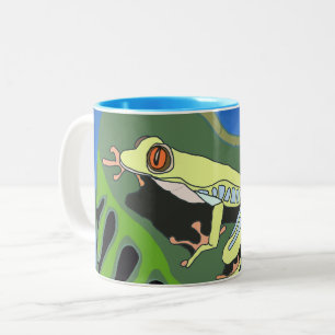 Climbing Tree Frog      Two-Tone Coffee Mug