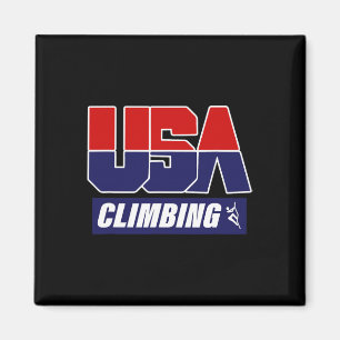 Climbing Usa Climber Mountain Climber Rock Climbin Magnet
