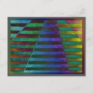 climbing vines absract modern digital alanart postcard