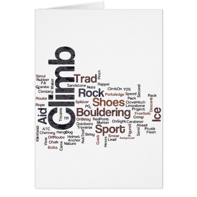 Climbing Words (Front)