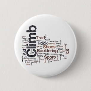 Climbing Words 2 Inch Round Button