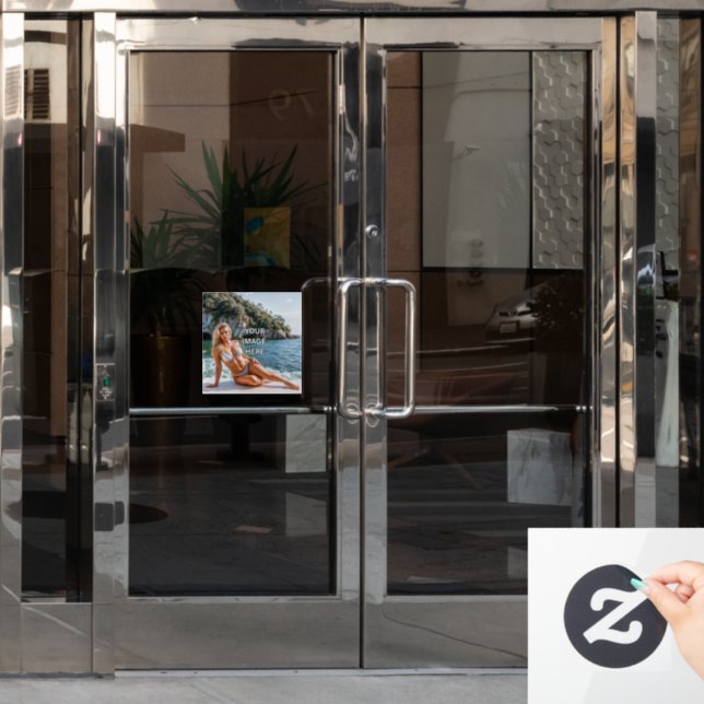 CLING! 🪟 Custom Window Cling – Add Image or Text (Office Door)