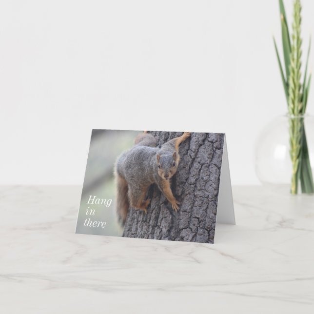 Clinging Squirrel Card (Front)
