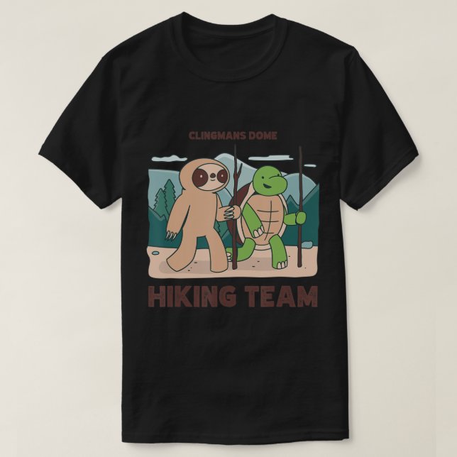 Clingmans Dome hiking team climbing expedition Cam T-Shirt (Design Front)