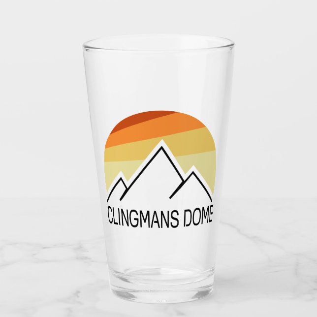 Clingmans Dome Retro Glass (Front)