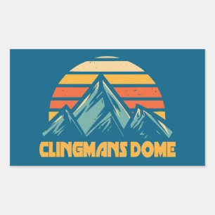 Clingmans Dome Retro Turquoise Sticker