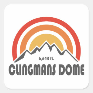 Clingmans Dome Square Sticker