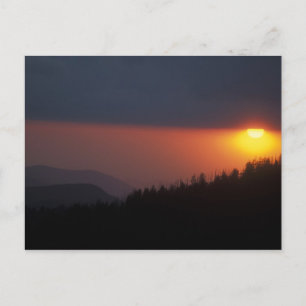 Clingman's Dome Sunset, Great Smoky Mountains Postcard