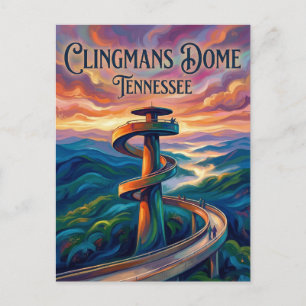 Clingmans Dome Tennessee Postcard