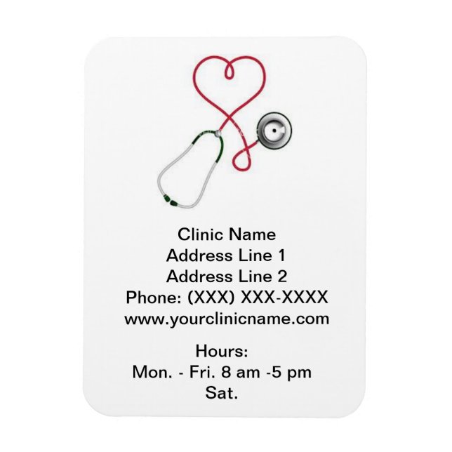 Clinic Promotional Magnet/Vertical (Heart Dr.) Magnet (Vertical)