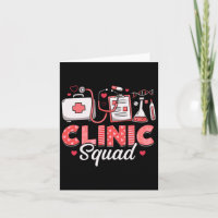 Clinic Squad Stethoscope Leopard Nurse Valentine's