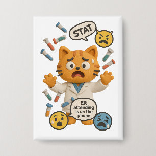 Clinical Lab Tech Cat Running So Many Tests