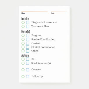 Clinical Notes and Reminders Pad