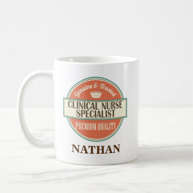 Clinical Nurse Specialist Personalized Mug Gift (Left)