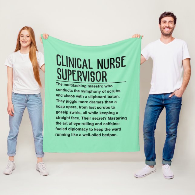 Clinical nurse supervisor fleece blanket (In Situ)