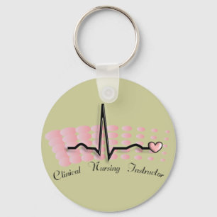 Clinical Nursing Instructor QRS Design Keychain