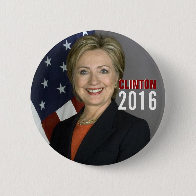 Clinton 2016 Pinback Button (Front)