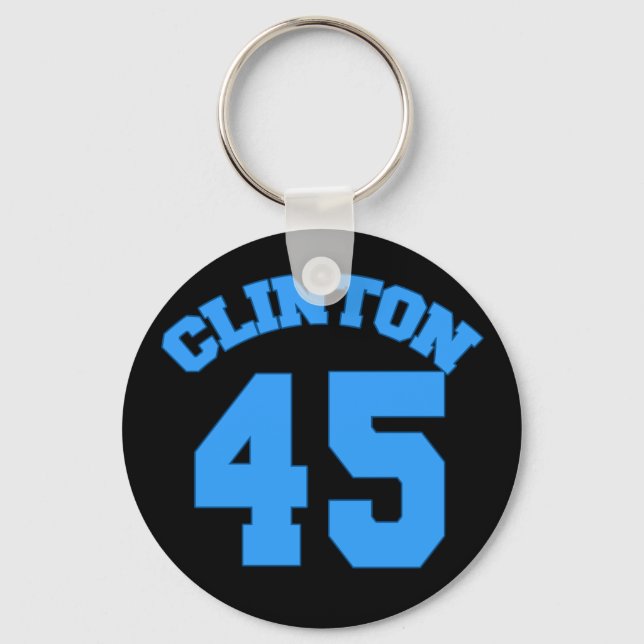 CLINTON 45 - Hillary for President Keychain (Front)