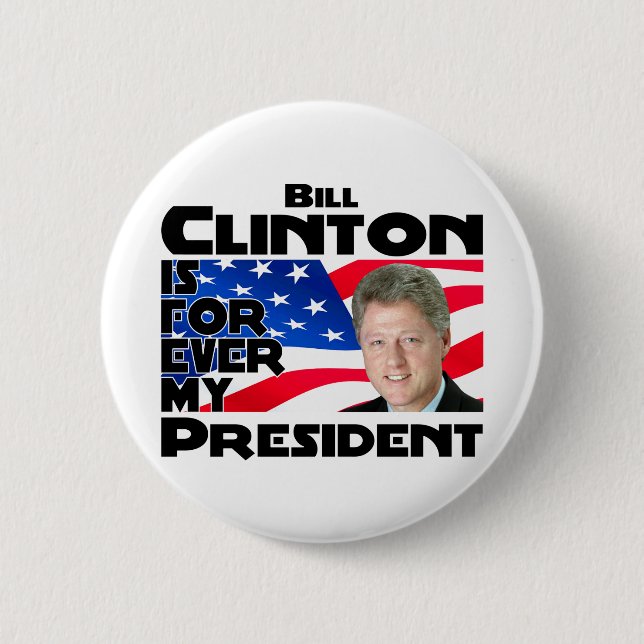 Clinton_4everB 2 Inch Round Button (Front)