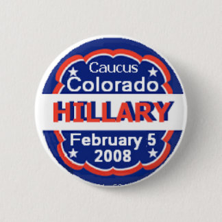 Clinton CO Caucus Button