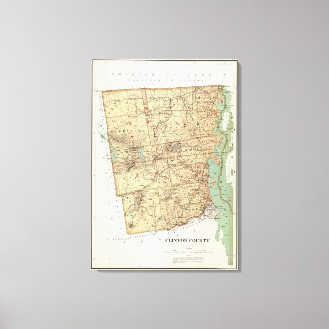 Clinton County Canvas Print (Front)