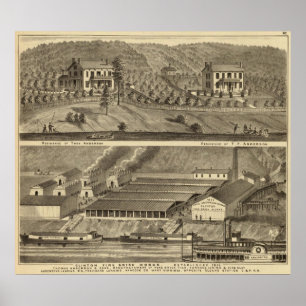 Clinton Fire Brick Works Anderson's Landing Poster