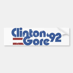 Clinton GORE 1992 Bumper Sticker