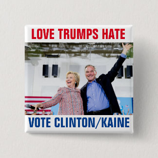 Clinton/Kaine 2016 2 Inch Square Button