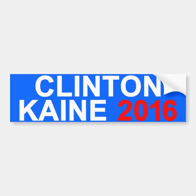 Clinton Kaine 2016 Bumper Sticker (Front)