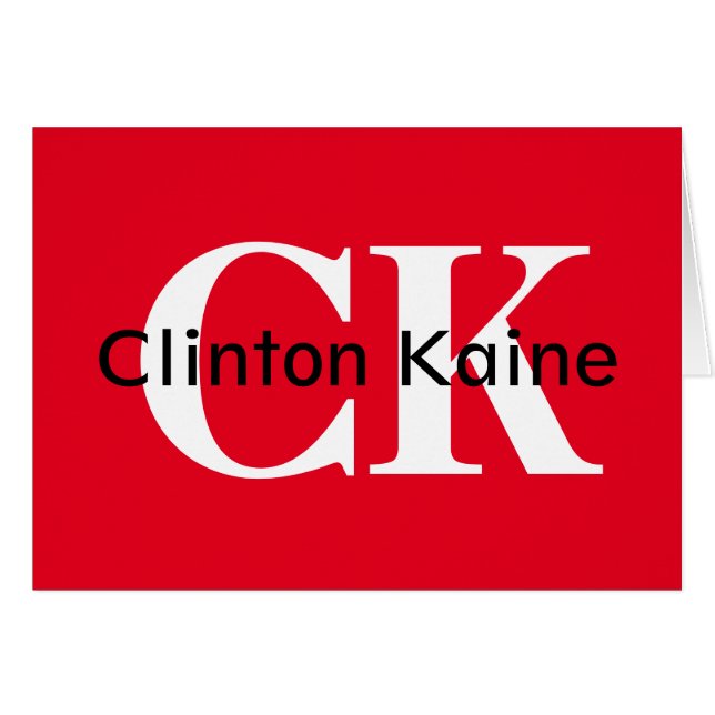 Clinton Kaine - CK 2016 (Front Horizontal)