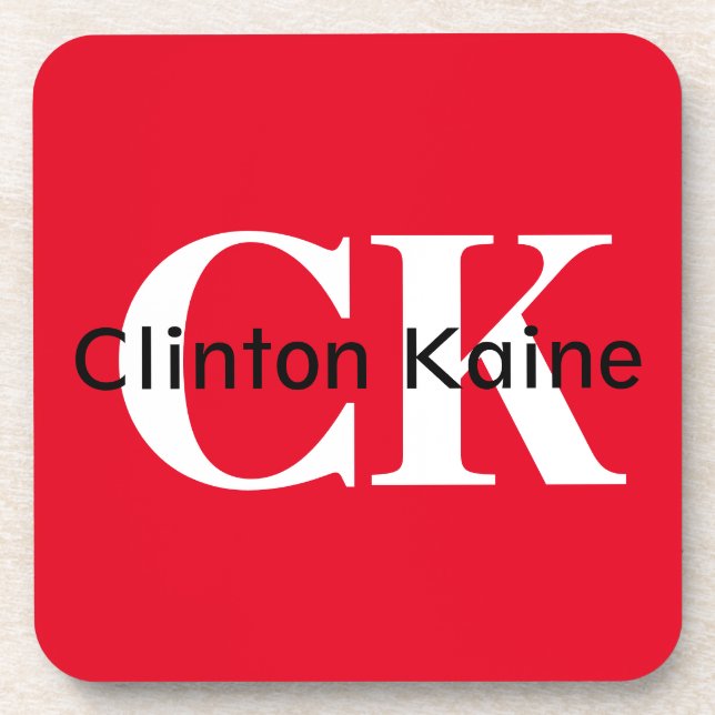 Clinton Kaine - CK 2016 Coaster (Front)