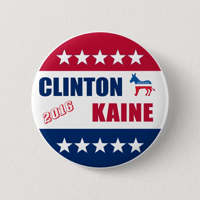 Clinton Kaine | Election 2016 2 Inch Round Button (Front)