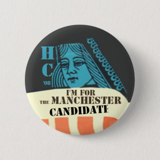 CLINTON Manchester NH Button