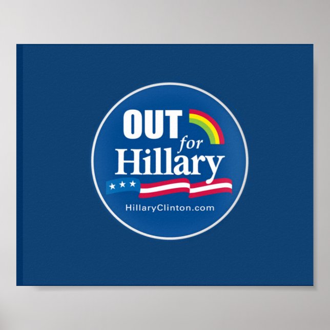 Clinton "Out" Poster Gay (Front)