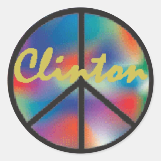 Clinton PEACE Sticker (Front)