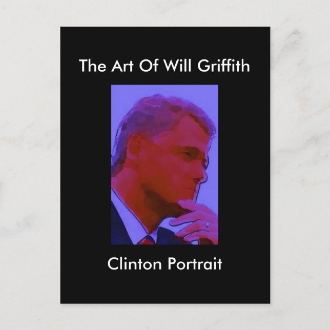 CLINTON PORTRAIT POSTCARD (Front)